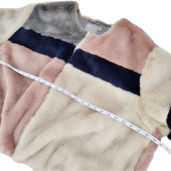 ASOS Curve Jacket in Patched Faux Fur Size 24 - Picture 10 of 13